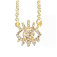 Collares De Aleación De Diamantes Con Ojo Para Mujer Nhjq149058 sku image 1