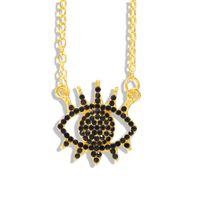 Womens Eye Diamond Alloy Necklaces Nhjq149058 sku image 3