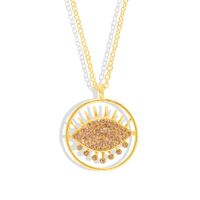 Womens Eye Diamond Alloy Necklaces Nhjq149058 sku image 6