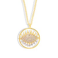 Womens Eye Diamond Alloy Necklaces Nhjq149058 sku image 8