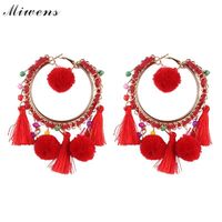 Womens Wave Hand-knitted Alloy Earrings Nhjq149059 sku image 12