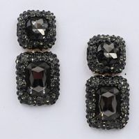 Vintage Long Delicate Natural Gemstone Stud Earrings Nhjj149062 sku image 2