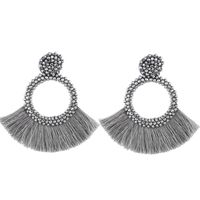 Fashion Beaded Fan-shaped Tassel Earrings Nhas149063 sku image 6