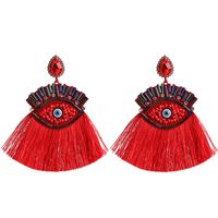 Fashion Vintage Diamond Eye Tassel Earrings Nhjj149091 sku image 1