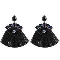 Fashion Vintage Diamond Eye Tassel Earrings Nhjj149091 sku image 2