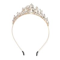 Nouvelle Européenne Et Américaine Mariée Couronne Cheveux Fermoir De Cheveux De Mariage Accessoires Alliage Diamant Bandeau Mariée Bijoux Coiffe Croix-frontière Fournir sku image 1