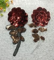 Fashion Simple Rose Flower Sequin Cloth Stickers Nhlt153693 main image 1