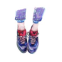 Cute Pink Shoes Multicolor Sequin Embroidery T-shirt Cloth Stickers Nhlt153704 main image 4