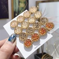 Korean Version Of The Alloy Artificial Gemstone Super Flash Color Crystal Hair Accessories Nhsm153708 main image 4
