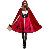 Halloween Little Red Riding Hood Costume Adult Cosplay Dress Party Pack Nhfe153910 main image 1