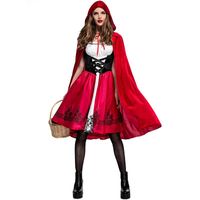 Halloween Little Red Riding Hood Costume Adult Cosplay Dress Party Pack Nhfe153910 main image 5