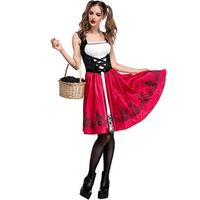 Halloween Little Red Riding Hood Costume Adult Cosplay Dress Party Pack Nhfe153910 main image 4