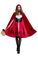 Halloween Little Red Riding Hood Costume Adult Cosplay Dress Party Pack Nhfe153910 main image 2