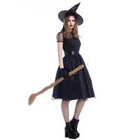 Halloween Cosplay Costume New Black Yarn Witch Suit Nhfe153914 main image 4