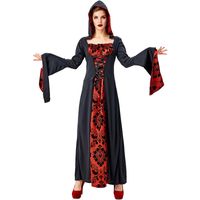 Halloween Cosplay Black Red Magician Robes Wizard Vampire Stage Costume Nhfe153919 main image 2