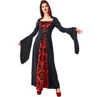 Halloween Cosplay Black Red Magician Robes Wizard Vampire Stage Costume Nhfe153919 main image 5