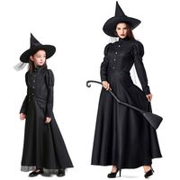 Disfraz De Mago De Oz Para Niños Adultos Cos Bruja Negra Disfraz De Padre E Hijo Nhfe153924 main image 1