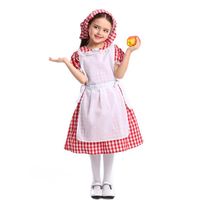 Halloween Cosplay Lace Red Plaid Beer Dress Maid Outfit Nhfe153945 main image 1
