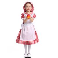 Halloween Cosplay Lace Red Plaid Beer Dress Maid Outfit Nhfe153945 main image 4