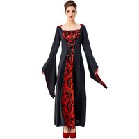 Halloween Cosplay Black Red Magician Robes Wizard Vampire Stage Costume Nhfe153919 sku image 1