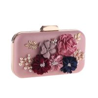 European And American Hand-held Rose Flower Package Hard Shell Evening Bag Nhyg154070 main image 6