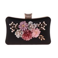 Women's Red Blue Black Pearl Square Evening Bags main image 3