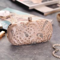 Fashion Embroidered Beaded Artificial Gemstone Dinner Bag Nhyg154166 main image 1