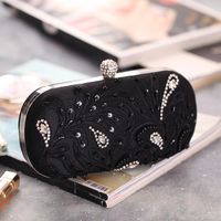 Fashion Embroidered Beaded Artificial Gemstone Dinner Bag Nhyg154166 main image 3