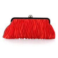 White Red Purple Solid Color Square Evening Bags main image 14