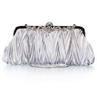 White Red Purple Solid Color Square Evening Bags main image 7