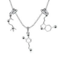 Fashion S925 Abstract Asymmetrical Silver Necklace Nhll154329 main image 1