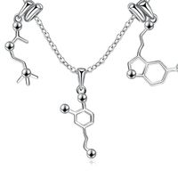 Fashion S925 Abstract Asymmetrical Silver Necklace Nhll154329 main image 6