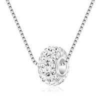 الأزياء Shamballa كامل الماس لينة حفرة كبيرة هول الخرزة الكرة قلادة Nhdp154400 main image 13