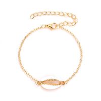 Exquisite Alloy Plated Shell Bracelet Nhdp154406 main image 6