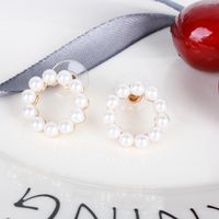 Simple Style Geometric Plating Alloy Artificial Gemstones Earrings main image 9