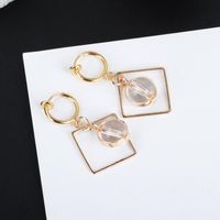 Simple Geometric Square Bead Earrings Nhdp154428 main image 8