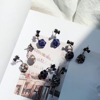Fashion Crystal Bow Earrings Nhdp154430 main image 3