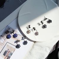Fashion Crystal Bow Earrings Nhdp154430 main image 4