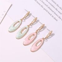 Candy-colored Drop Oil Oval Stud Earrings Nhdp154444 main image 3