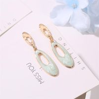Candy-colored Drop Oil Oval Stud Earrings Nhdp154444 main image 4