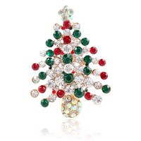 Creative Holiday Christmas Tree Alloy Brooch Nhkq154217 sku image 1