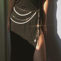 Fashion Simple Fringed U-shaped Body Chain Bracelet Nhxr154236 sku image 1