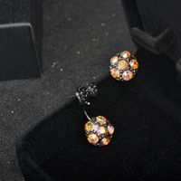 Fashion Crystal Bow Earrings Nhdp154430 sku image 2