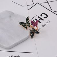 Europe And America Wild Micro-set Three-dimensional Butterfly Opening Ring Nhnt154612 main image 3
