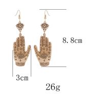 Retro Simple Alloy Evil Eye Fatima Palm Earrings Nhhn154635 main image 5