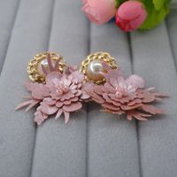 Fashion Wild Sweet Pearl Handmade Earrings Nhnt154650 main image 3