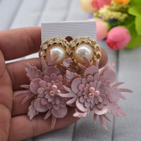 Fashion Wild Sweet Pearl Handmade Earrings Nhnt154650 main image 6