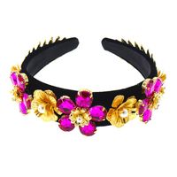 Fashion Cross Gemstone Geometric Color Headband Nhnt154657 main image 3