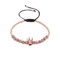Fashion Copper Bead Woven Crown Bracelet Nhyl154660 main image 4