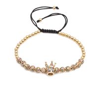 Fashion Copper Bead Woven Crown Bracelet Nhyl154660 main image 5